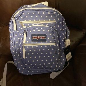 Blue Polka dots Jansport Backpack